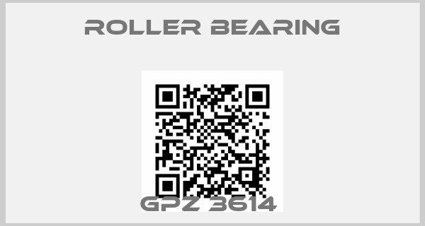 Roller Bearing-GPZ 3614 