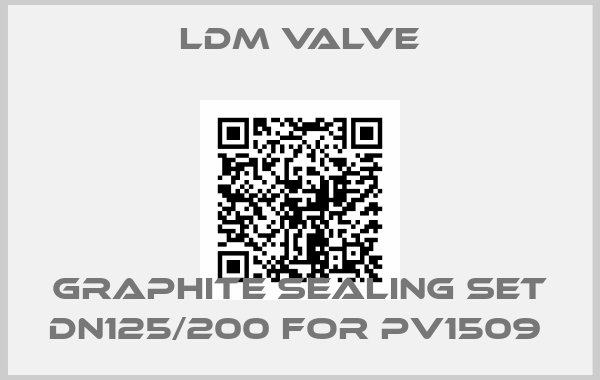 LDM Valve-GRAPHITE SEALING SET DN125/200 FOR PV1509 