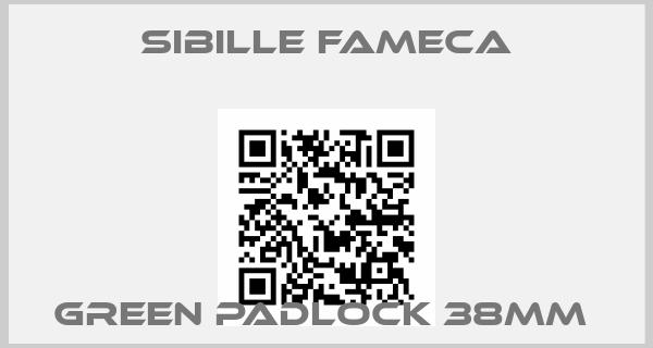 Sibille Fameca-GREEN PADLOCK 38MM 