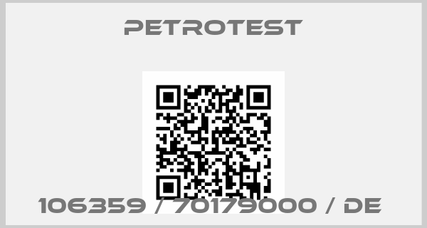 Petrotest-106359 / 70179000 / DE 