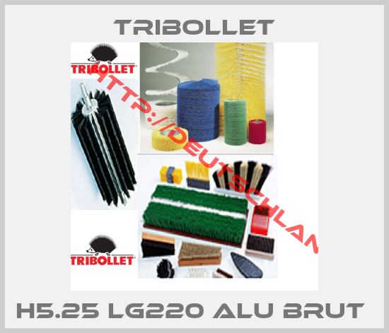 TRIBOLLET-H5.25 LG220 ALU BRUT 