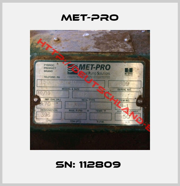 Met-Pro-SN: 112809 
