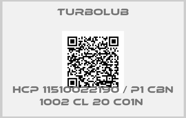 Turbolub-HCP 11510022190 / P1 CBN 1002 CL 20 C01N 