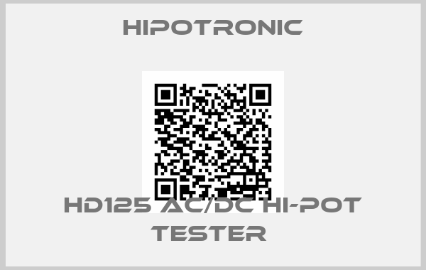 Hipotronic-HD125 AC/DC HI-POT TESTER 