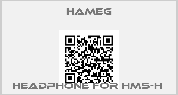 Hameg-HEADPHONE FOR HMS-H 