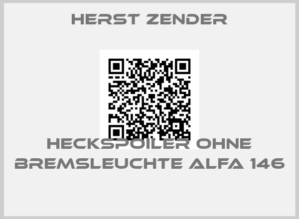 Herst Zender-HECKSPOILER OHNE BREMSLEUCHTE ALFA 146 
