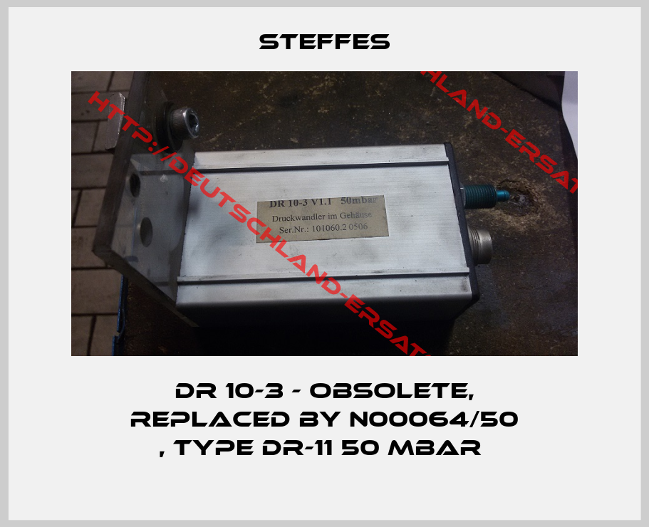 Steffes-DR 10-3 - obsolete, replaced by N00064/50  , type DR-11 50 mbar 