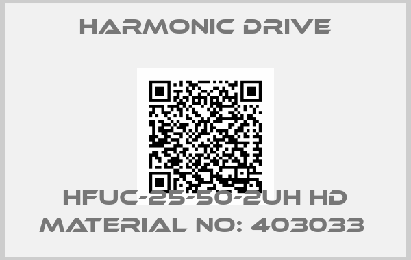 Harmonic Drive-HFUC-25-50-2UH HD MATERIAL NO: 403033 