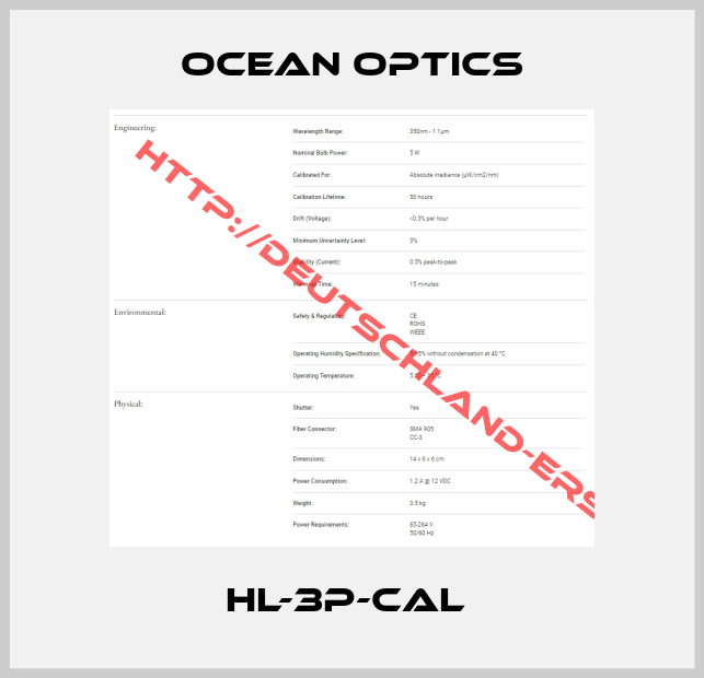 Ocean Optics-HL-3P-CAL 