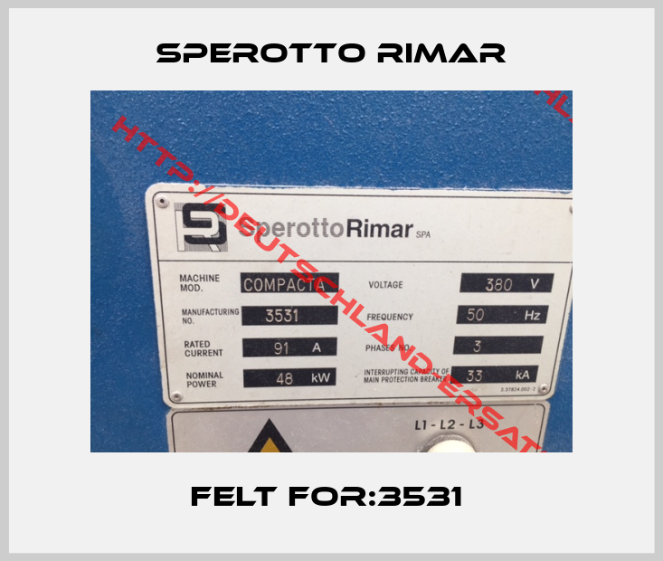 Sperotto Rimar-Felt For:3531 