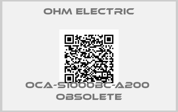 OHM Electric-OCA-S1000BC-A200  obsolete