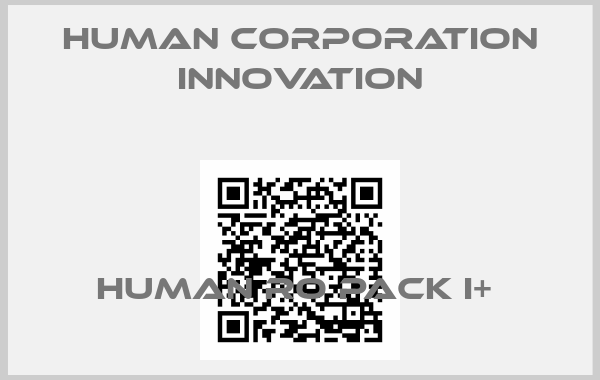 Human Corporation innovation-HUMAN RO PACK I+ 