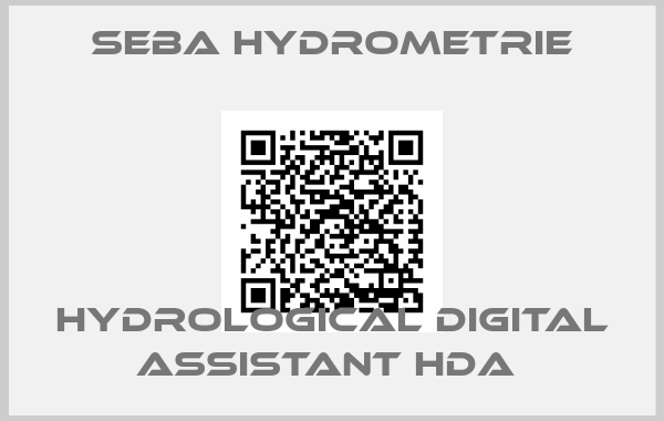 Seba Hydrometrie-HYDROLOGICAL DIGITAL ASSISTANT HDA 