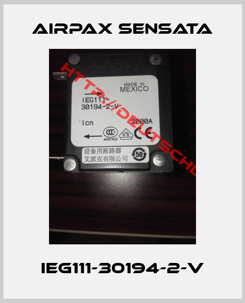 Airpax Sensata-IEG111-30194-2-V