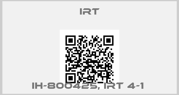 IRT-IH-800425, IRT 4-1 