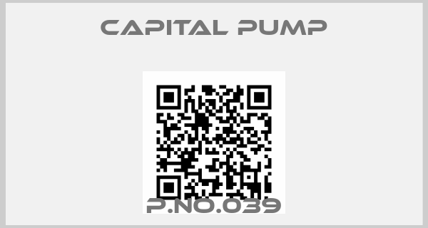 Capital Pump-P.No.039
