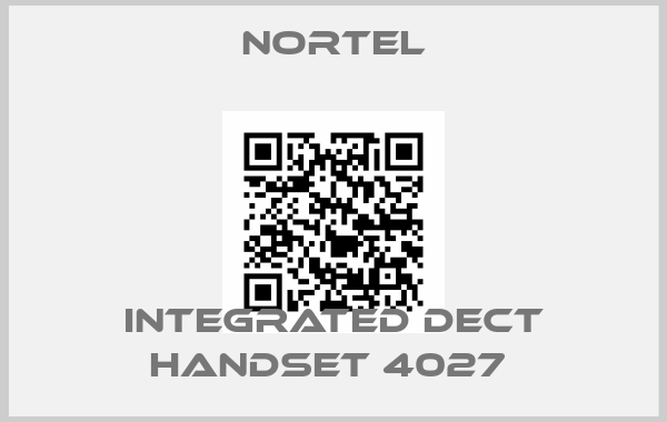 Nortel-INTEGRATED DECT HANDSET 4027 
