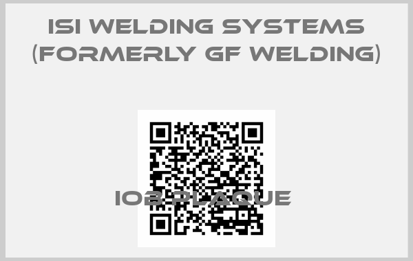 ISI Welding Systems (formerly GF Welding)-IOB PLAQUE 