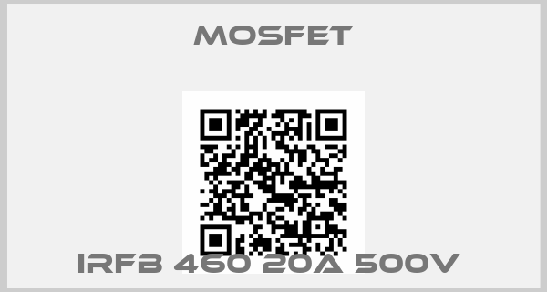 Mosfet-IRFB 460 20A 500V 