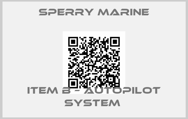 Sperry marine-Item B – Autopilot System 