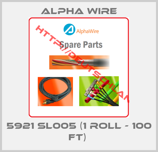 Alpha Wire-5921 SL005 (1 roll - 100 FT) 