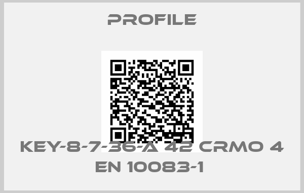 Profile-KEY-8-7-36-A 42 CRMO 4 EN 10083-1 
