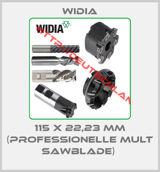 Widia-115 X 22,23 MM (PROFESSIONELLE MULT SAWBLADE) 