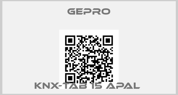GePro-KNX-TAB 15 APAL 