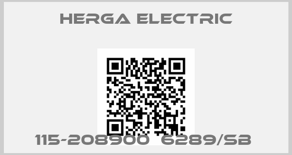 Herga Electric-115-208900  6289/SB 