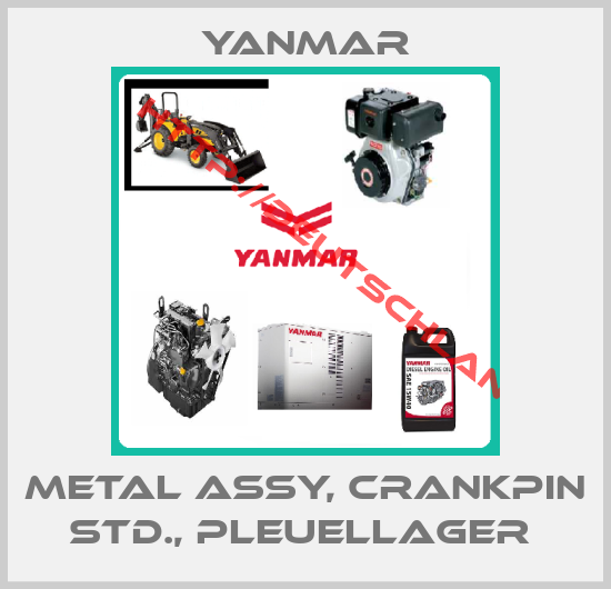 Yanmar-metal assy, crankpin Std., Pleuellager 