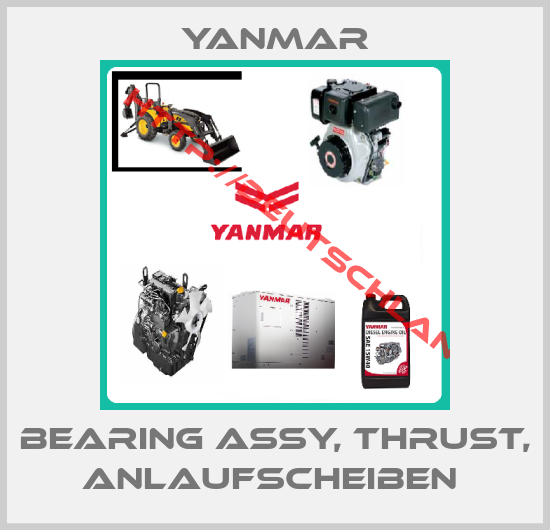 Yanmar-bearing assy, thrust, Anlaufscheiben 