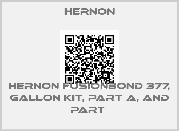 Hernon-Hernon Fusionbond 377, Gallon Kit, Part A, And Part 