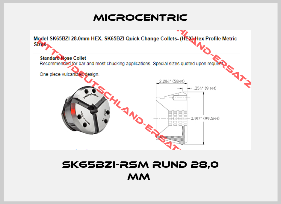 Microcentric-SK65BZI-RSM Rund 28,0 mm 