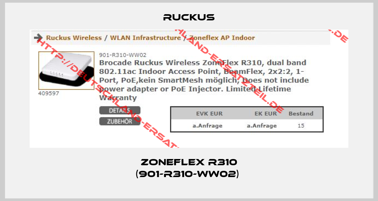 Ruckus-ZoneFlex R310 (901-R310-WW02) 