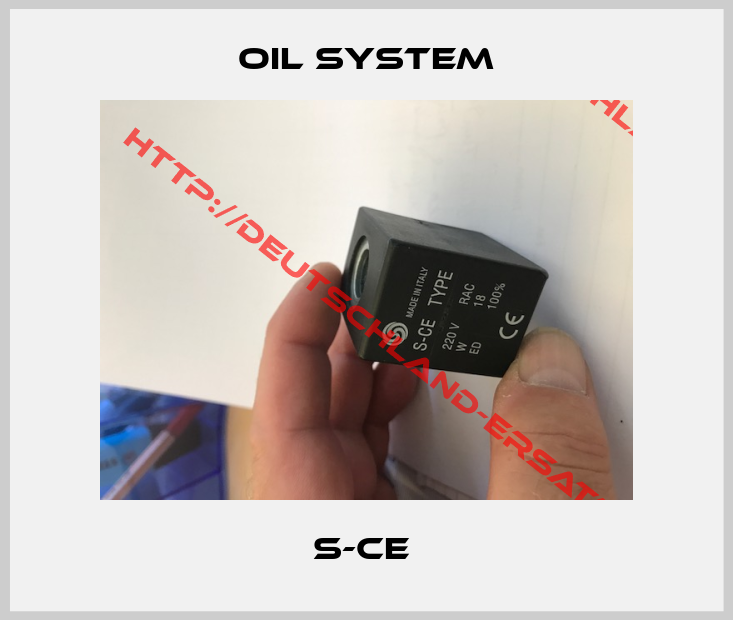 Oil System-S-CE 