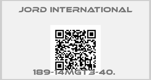 Jord International-189-14MGT3-40. 