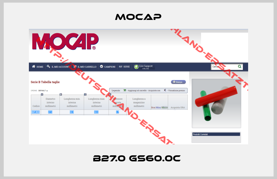 Mocap-B27.0 GS60.0C 