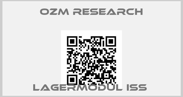 OZM Research-Lagermodul ISS 