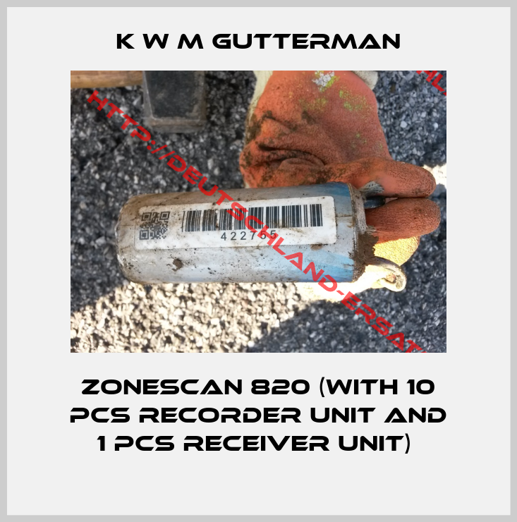 K W M Gutterman-Zonescan 820 (with 10 pcs recorder unit and 1 pcs receiver unit) 