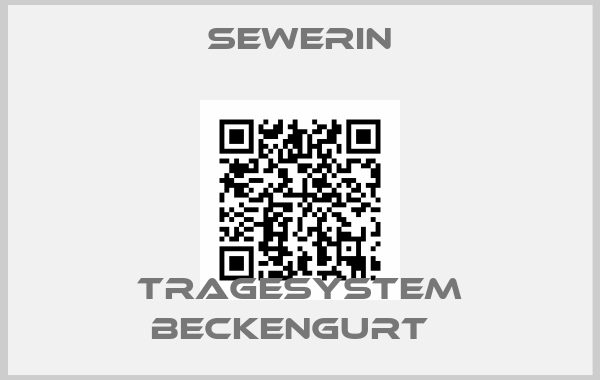 Sewerin-Tragesystem Beckengurt  