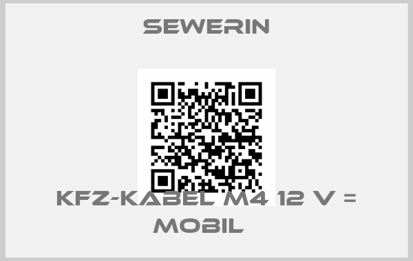 Sewerin-Kfz-Kabel M4 12 V = Mobil  