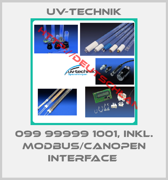 UV-TECHNIK-099 99999 1001, Inkl. ModBUS/CANopen Interface 