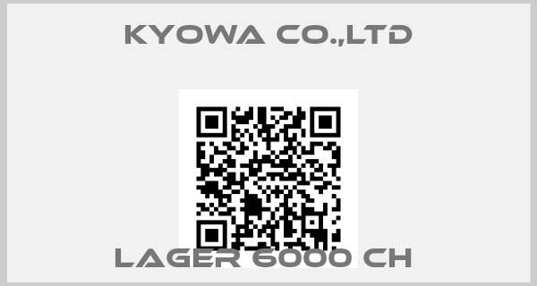 KYOWA CO.,LTD-LAGER 6000 CH 