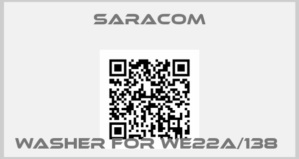 Saracom-Washer for WE22A/138 