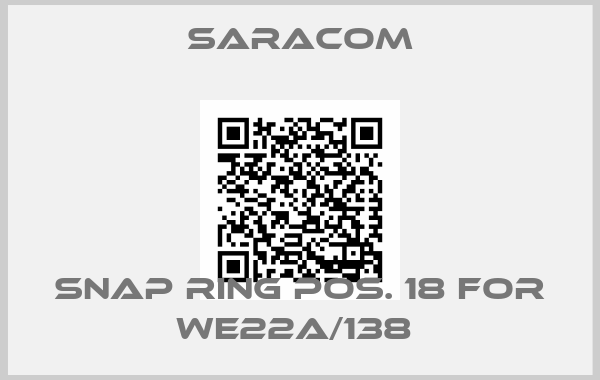 Saracom-Snap ring pos. 18 for WE22A/138 