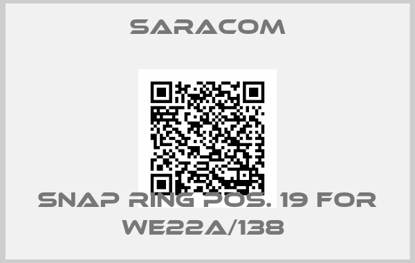 Saracom-Snap ring pos. 19 for WE22A/138 
