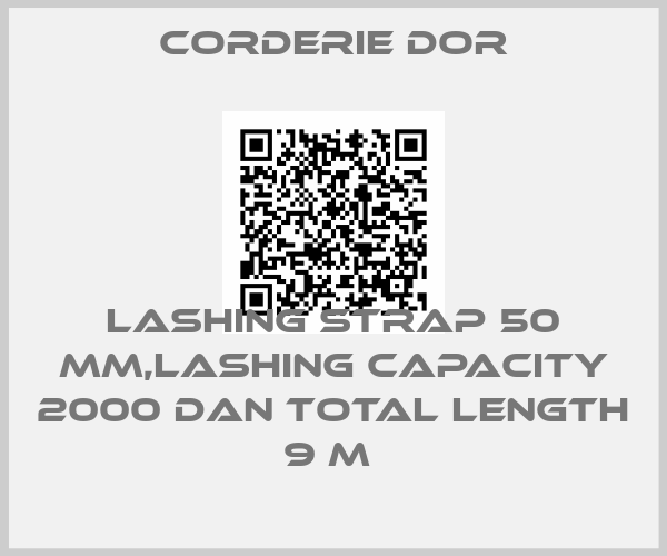 Corderie Dor-LASHING STRAP 50 MM,LASHING CAPACITY 2000 DAN TOTAL LENGTH 9 M 