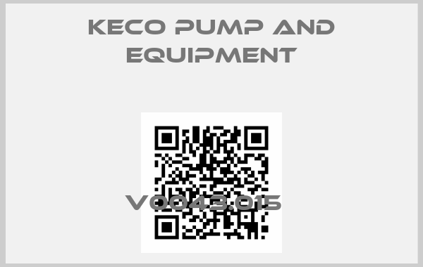 KECO PUMP AND EQUIPMENT-V0043.015  