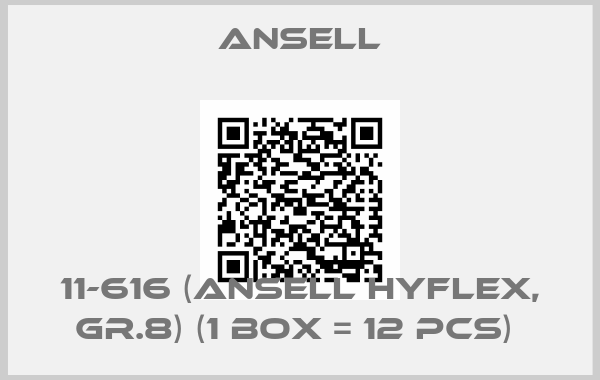 Ansell-11-616 (Ansell HyFlex, Gr.8) (1 box = 12 pcs) 