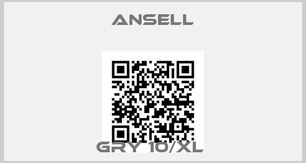 Ansell-GRY 10/XL 